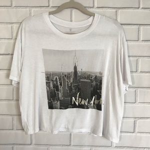 TBAR Limited New York Cropped Short Sleeve Tee